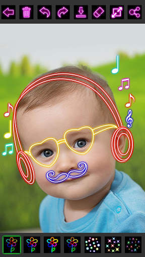 Glow Draw Photo Editor screenshot 2