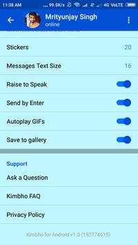 Kimbho : A smart messeging app screenshot 2
