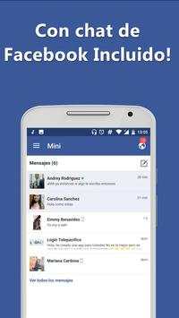 Mini para Facebook screenshot 2