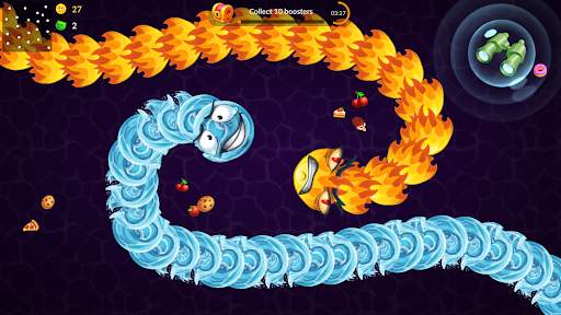 Ular vs Cacing: menyeronokkan screenshot 2