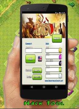 Cheat for Clash of Clans - COCPrank! screenshot 1