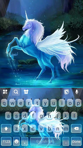 Dreamy Pegasus Keyboard Background screenshot 5