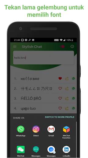 Stylish Text: Mengobrol dengan Fancy Text screenshot 2