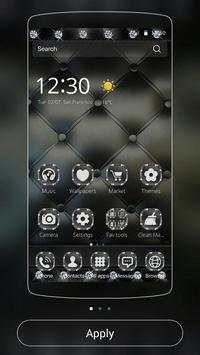 Luxury Black Leather Theme screenshot 1