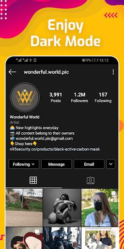 Dark Mode for Instagram screenshot 2