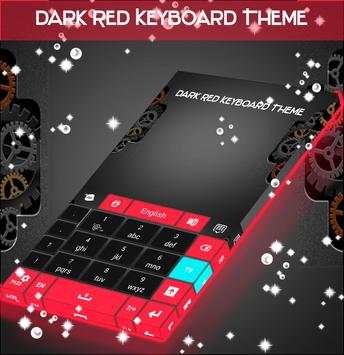 Dark Red Keyboard Theme screenshot 5