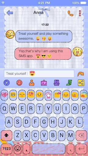 Doodle Emoji Keyboard Theme screenshot 7