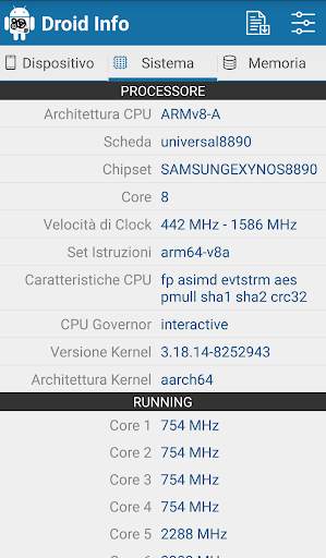 Droid Hardware Info screenshot 2