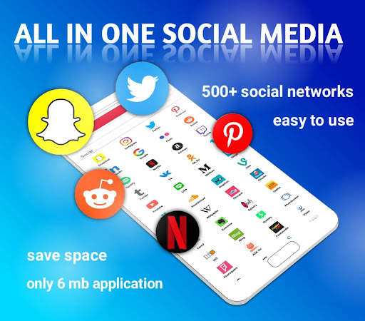 All in one social media and social networks app screenshot 1