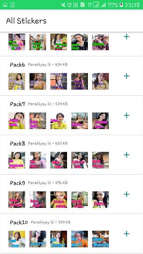 The latest WA girl Bali sticker screenshot 3