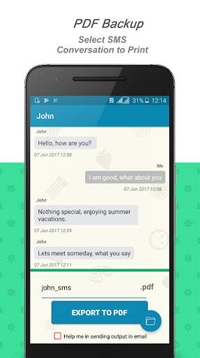 E2PDF SMS Call Backup Restore скриншот 6