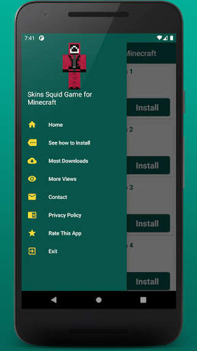 Skins Squid Game for Minecraft screenshot 5
