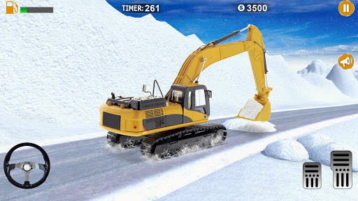 New Excavator 3d Games 2020- Offroad Snow Blower screenshot 4