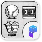 Tennis Sketch Launcher Theme 1.0