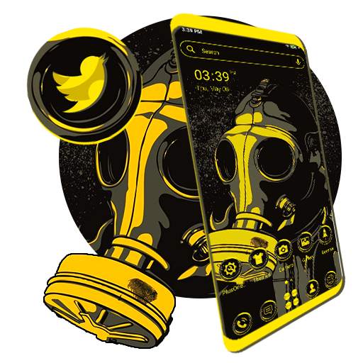 Gas Mask Boy Launcher Theme 1.0