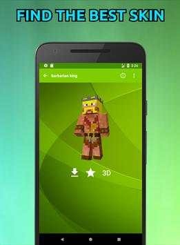 Le pelli di Clash of Clans per Minecraft PE 3D screenshot 1