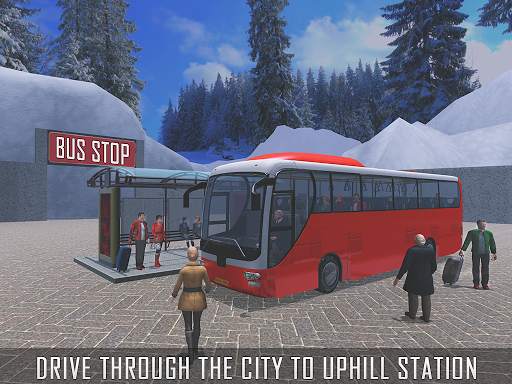 Tourist Coach Bus Uphill Driving screenshot 13