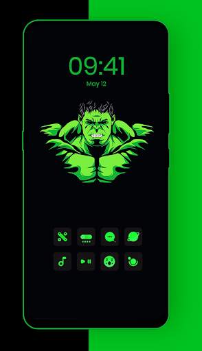 Phantom Dark Green EMUI 10 Theme screenshot 4