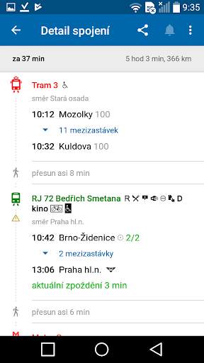 Jízdní řády IDOS screenshot 6