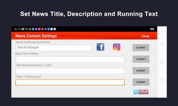 News Tv iO Rec - News video maker screenshot 4