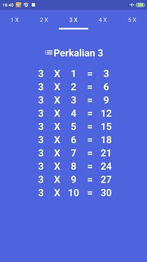 Table Perkalian 1 sampai  100 - Game Matematika screenshot 2