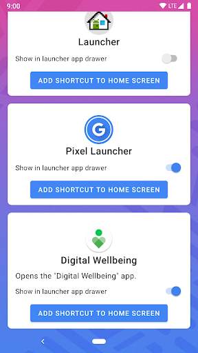 Pixel Shortcuts: Launcher/Digital Wellbeing helper screenshot 1