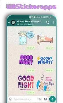 WAStickerApps: Good Night Stickers screenshot 4