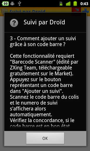 Suivi par Droïd (suivi de colis) screenshot 4