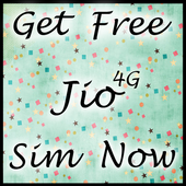 Get jio 4g sim card free icon
