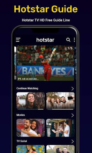 Hotstar Cricket, Hotstar Live - Hotstar Show Tips screenshot 1