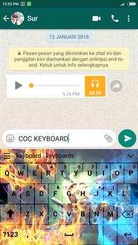 Keyboard tema COC screenshot 3