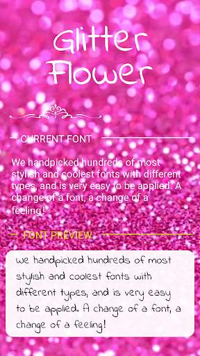 Gitter Flower Font for FlipFont , Cool Fonts Text screenshot 1