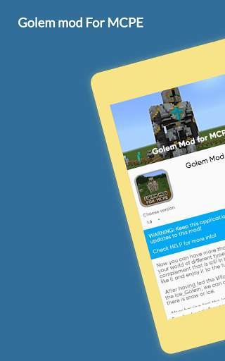 Golem Mod for MCPE screenshot 5