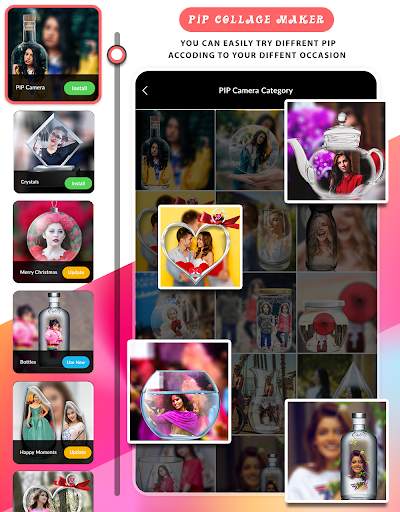 Pip Camera PIC IN PIC EDITOR - PIP College Maker screenshot 3