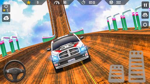 Offroad Jeep Driving Tricky Stunt Master screenshot 4