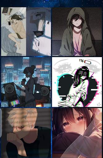 sad anime aesthetic wallpaper screenshot 6