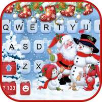 Christmas Santa कीबोर्ड पृष्ठभूमि logo