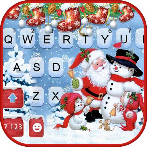 Christmas Santa Keyboard Background 1.0