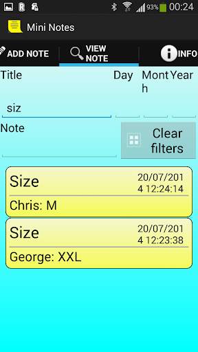 Mini Notes screenshot 3