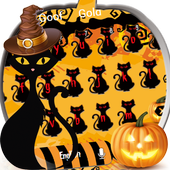 Halloween nacht pompoen toetsenbord icon