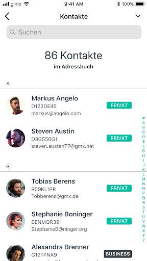 ginlo Privat Messenger screenshot 1