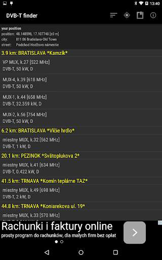 DVB-T finder screenshot 7