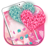 Rosa Feather Fluff Heart Theme icon