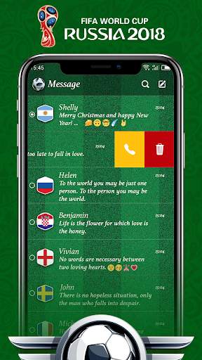 2018 World Cup - Sms, Sport theme screenshot 2