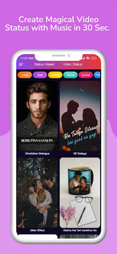 VeeR : Video Status Maker screenshot 1