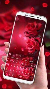 Beautiful Red Rose Keyboard screenshot 1