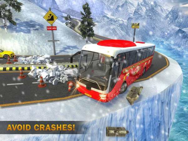 Uphill Bus Drive : Christmas Bus Simulator screenshot 7