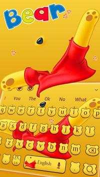 Cute bear Keyboard Theme screenshot 2