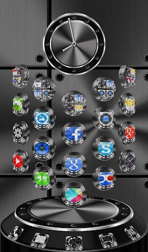 Next Launcher Theme Metalworks screenshot 5