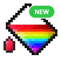 Pixel Art Game: Coloring by numbers logo